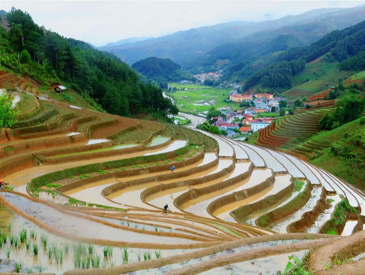 Dong Suoi H'Mong Homestay & Bungalow - Trek & Vegetarian Food Mu Cang Chai Esterno foto
