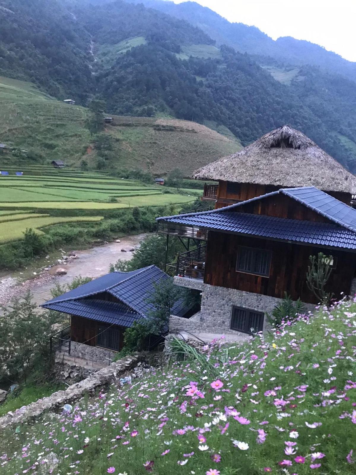 Dong Suoi H'Mong Homestay & Bungalow - Trek & Vegetarian Food Mu Cang Chai Esterno foto